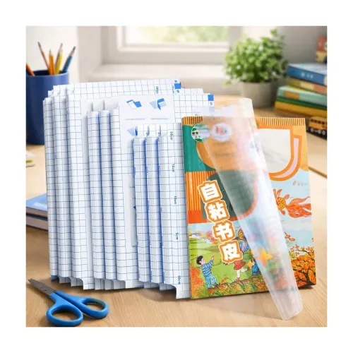 Image of E-COSMOS® 30 Pcs Self-Adhesive Clear Book Covers