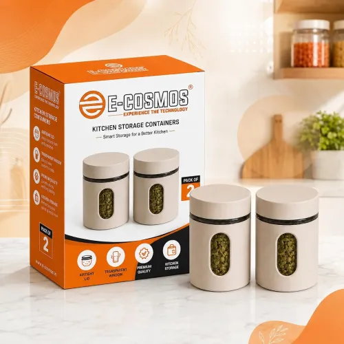 Image of E-COSMOS 500ml Airtight Kitchen Storage Container Pack of 2
