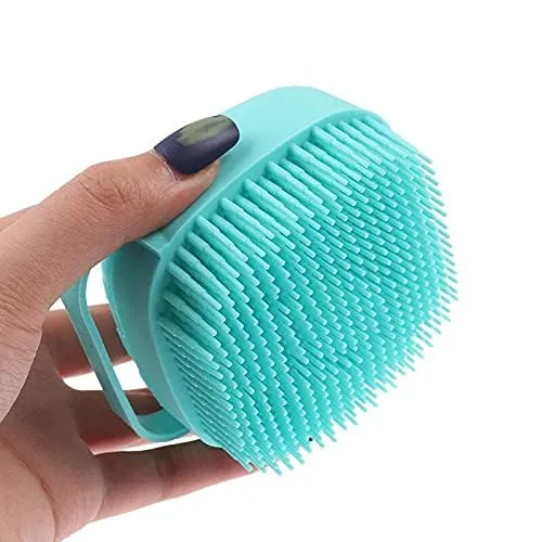 Image of E-COSMOS Silicone Bath Body Brush with Soap Dispenser