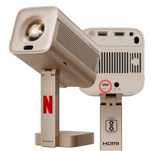 Image of E GATE Atom 7X, C-Type USB, Fully Automatic Projector 4k Ultra HD