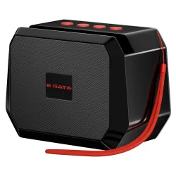 E GATE Atom S24 Bluetooth Wireless Speaker with Phone Stand | 8W | 52mm Driver, Bluetooth 5.2 | TWS Pairing, FM Radio, USB & mSD Card Support | Up to 15 Hours Playtime 411 (Black)