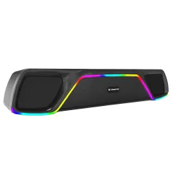 E GATE C207 |18Watt Bluetooth Soundbar, 52mm Driver, 2.0 Channel, Ambient RGB Light, Upto 18 Hrs* Backup from 2000 mAH B