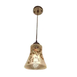 E27 Holder Hanging Pendant Ceiling Light Lamp for Dining Room, Bedroom, Living Room, Bar, Restaurants, Study Room Hotel (Bulb Not Included) Pack 1 (Hanging lamp 07)