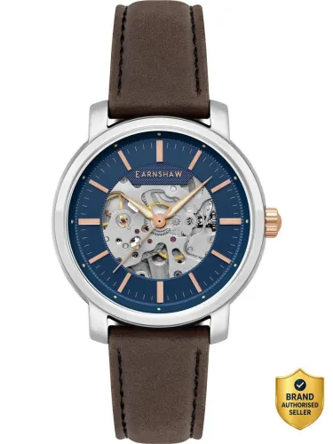 Image of Earnshaw New Holland Skeleton Automatic Analog Watch - For Men ES-8297-03