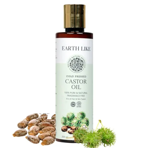 Image of EARTH LIKE Cold Pressed Castor Oil 200ml