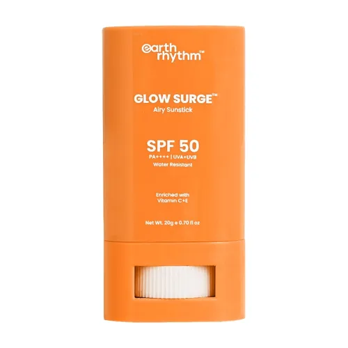 Image of Earth Rhythm Glow Surge Vitamin C & E Sunstick SPF 50 – Brightening, No White Cast, Oxybenzone-Free, Vegan