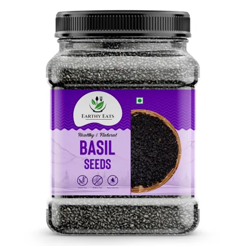Image of Earthy Eats Raw Basil Seeds 400gm
