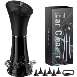 Ear Wax Removal - Electric Ear Cleaner with IPX7, Water Powered Ear Cleaning Tool with Irrigation Flusher, 6 Tips, 4 Pressure Settings - Safe & Effective for Ear Wax Cleaning Gifts for Women...