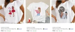 EASELCLOTHING Women T-Shirt Up to 70% Discount