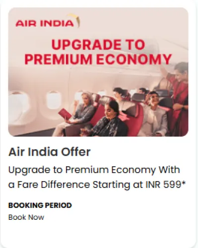Image of EaseMyTriip Air India Offer : Upgrade to Air India premium economy from ₹599 