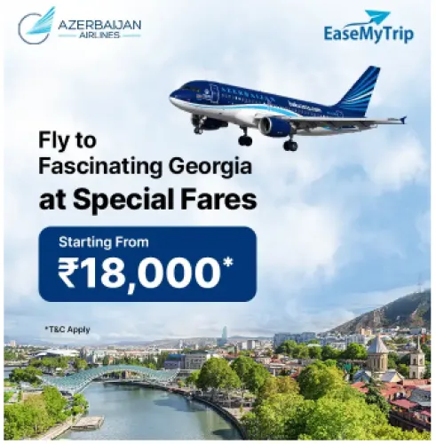 Image of EaseMyTrip Azerbaijan Airlines Offer : fly to Georgia at a starting fare of ₹18000