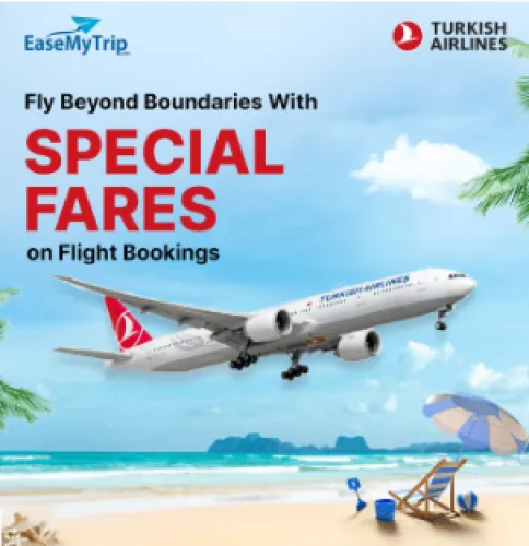 Image of EaseMyTrip Turkish Airlines offer : special fares on Turkish Airlines flight 