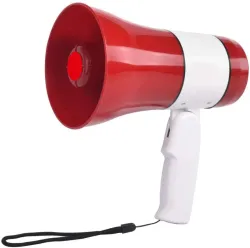 Eastar Professional Megaphone with Talk/Record/Play/Siren/Music/USB and TF Plugs Outdoor PA System (30 W)