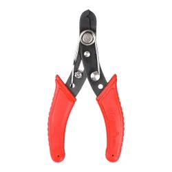 Eastman Wire Stripper Precision Wire Cutter High Carbon Steel, Hardened Jaws, Cutting Plier Lightweight 130 mm Design, Single Color Sleeve Pack of 5 (E-2024)