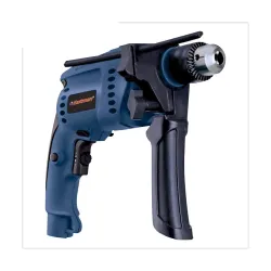 EASTMAN EID-013 Impact Drill Machine 13mm Chuck 600W Corded Power Tool | Variable Speed (0-2800 RPM) Reversible Hammer Drill with 3 Free Drill Bits & Carbon Set for Concrete, Wood & Metal