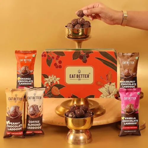 Image of Eat Better Co - Assorted Laddoo Gift Hamper