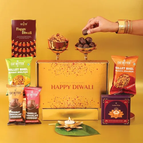 Image of EAT BETTER CO Swarn Diwali Gift Hamper - 6-Item Diwali Gift