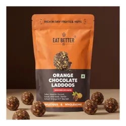 EAT BETTER CO Orange & Chocolate Sugar-Free Laddoos, 200gm * Pack of 20