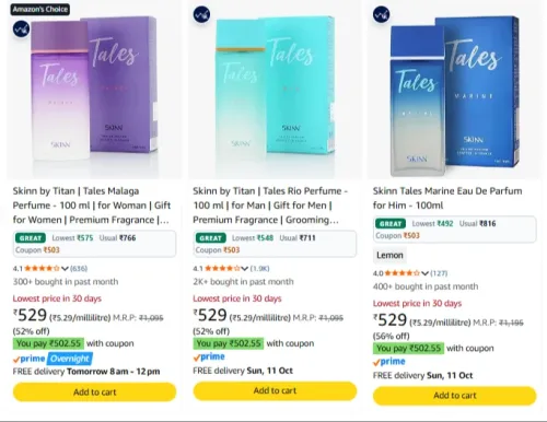 Image of Eau de Parfume upto 56% Discount