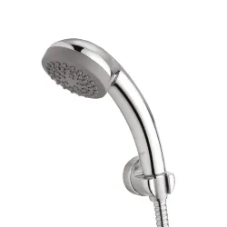 Eauset Plus 75mm Hand Shower with 1.5m Hose & Wall Hook | Single Mode ABS Handheld Shower Head | High Flow 15 LPM at 3 Bar | Wall Mounted Bathroom Shower | Polished Finish
