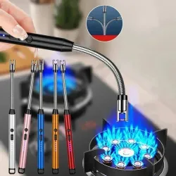 EBLOOMING 360 Degree Flexible Rechargeable Electric Kitchen Lighter for Gas Candle Stove Aluminium Electronic Gas Lighte