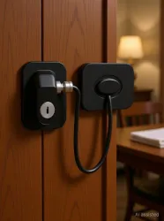ECAPT Child Safety Device Refrigerator Lock and fridge lock Lock (Black)