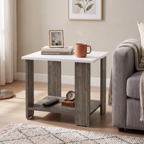 Image of Echo 2-Tier Center Table & Side Table 