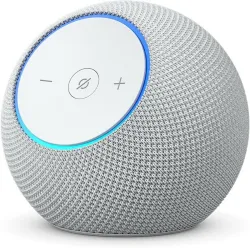 Echo Dot Max with Room filling sound, 3x more bass, and a Built in smart home hub with Alexa Assistant Smart Speaker (Glacier White)