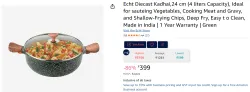 Echt Diecast Kadhai, 24 cm (4 liters Capacity)