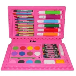 Eclet 42-Piece Colour Palette Set for Kids – Vibrant Watercolors & Paint Supplies | Complete Art & Craft Painting Kit for Students and Beginners