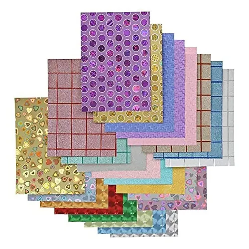 Image of Eclet A4 Size Printed Decorative Sticker Sheet Paper Pre Printed Paper for Notebooks, Gifts, Paintings etc Pack of 10 Sh