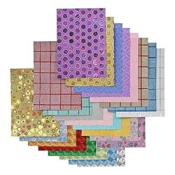 Eclet A4 Size Printed Decorative Sticker Sheet Paper Pre Printed Paper for Notebooks, Gifts, Paintings etc Pack of 10 Sh