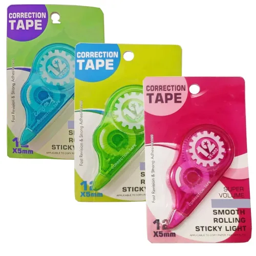 Image of Eclet Pack of 3 Pcs Correction Tape for Journal, Correction Pen, Whitener for Correction, Stationary Items, Correction P