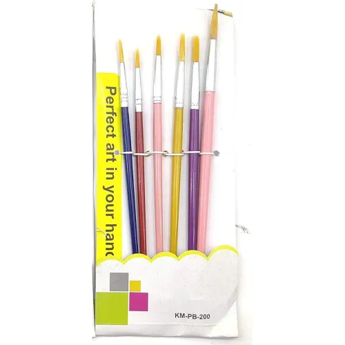 Image of ECLET Nylon 6 Pcs Different Size Paint Brush Set