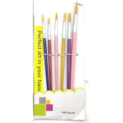 ECLET Nylon 6 Pcs Different Size Paint Brush Set