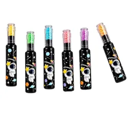 ECLET Space Highlighter Set of 6 | Cute Space Theme Fluorescent Marker Pens | Bright Multicolor Highlighters for Students, School, Notes, Journaling & Stationery