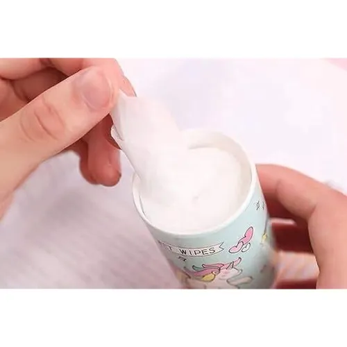 Image of ECLET Unicorn Tin Shape Mini Wet Wipes Tissue Box