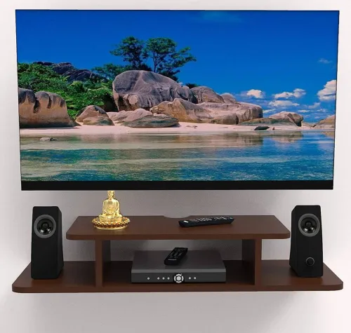 Image of Eco Handicrafts Wooden Wall Shelf