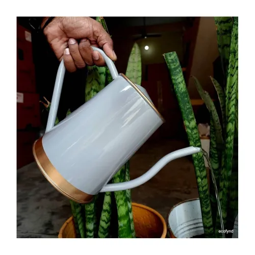 Image of ecofynd 1.5 Litre Metal Watering can for Plants