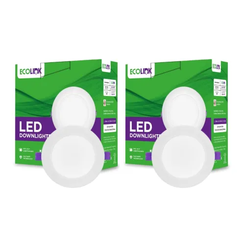 Image of EcoLink 10W Concealed JB Ceiling Light | Round Ceiling LED Downlighter for Home & Hall | Cut Out: 3 inch, Color: Natural