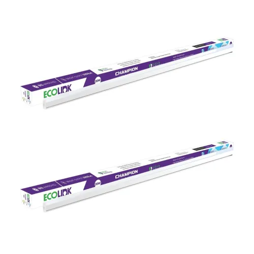 Image of EcoLink 20w LED Batten/Tubelight | Champion Compact 4-ft LED Batten for Living Room & Bedroom | Cool White,Pack of 2