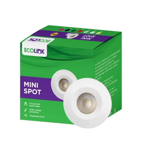Image of EcoLink 2W Blue LED Mini Spotlight
