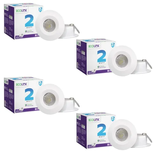 Image of EcoLink 2-Watt Spot Light (Red, Pack of 4)