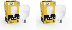 EcoLink 30 W Basic Standard B22 LED Bulb (White, Pack of 2)