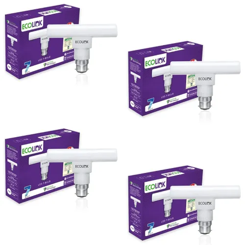 Image of EcoLink 7-Watt Base B22 Bulb Pack of 4