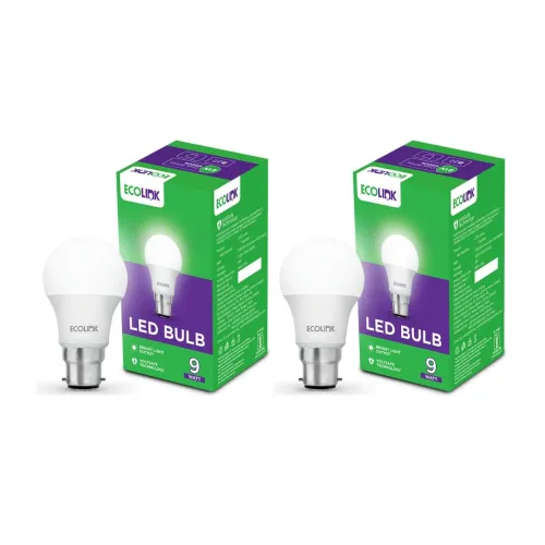 Image of EcoLink 9-Watt Base B22 LED Bulb (Pack of 2)