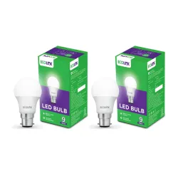 EcoLink 9-Watt Base B22 LED Bulb (Pack of 2)