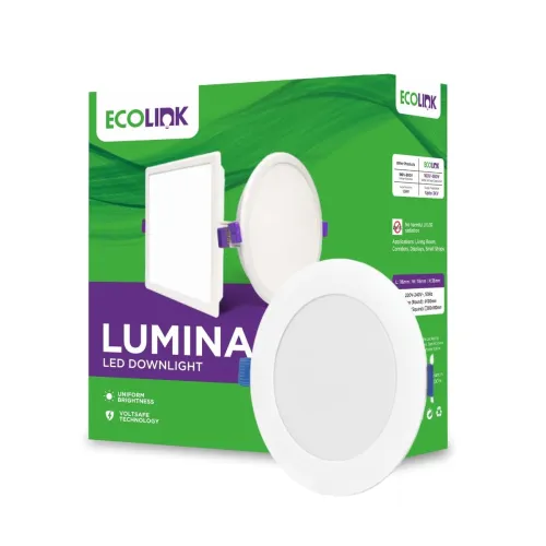 Image of EcoLink Lumina 10-watt Round LED Downlighter Pack of 1