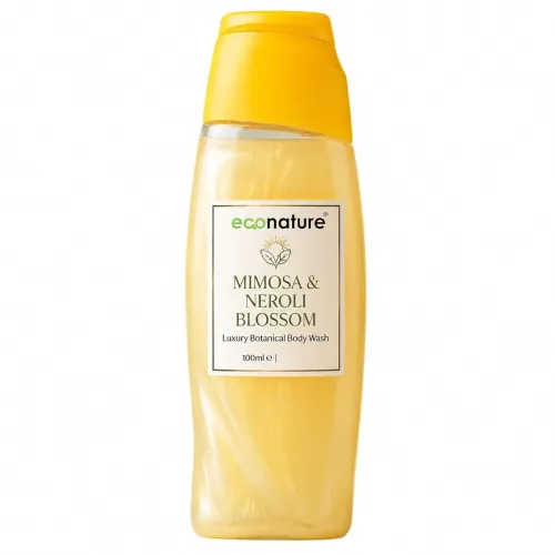 Image of Econature Shower Gel & Body Wash for Men & Women | Peach & Avocado, Mimosa & Neroli Blossom, Blackcurrant & Bearberry Va