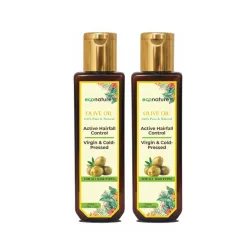 Econature Virgin Cold-Pressed Olive Oil, 200ml+20ml Extra, Pack of 2